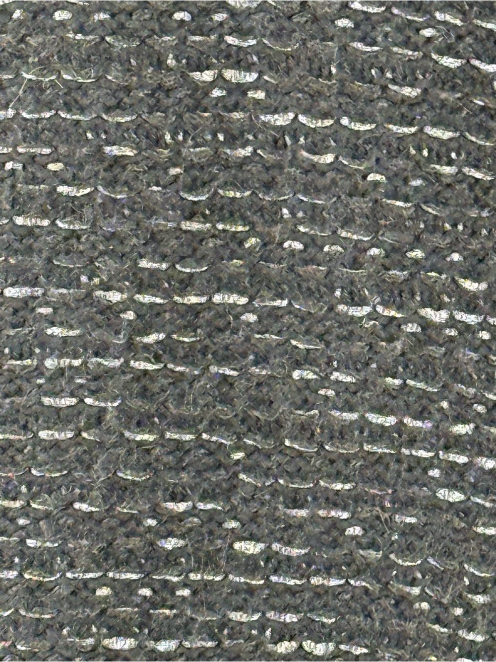 Hugo Boss wool mohair knitted sweater cardigan medium black silver - Picture 4 of 15